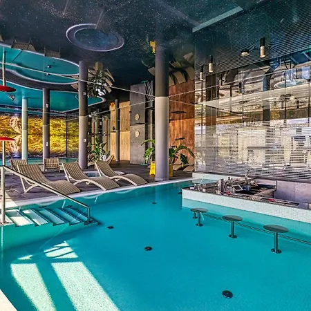 Zloty Horyzont Vip - Glowny Budynek - Z Basenem, Silownia, Grota Solna, Bawialnia I Restauracja By Royal Aparts * 斯克拉斯卡波伦巴